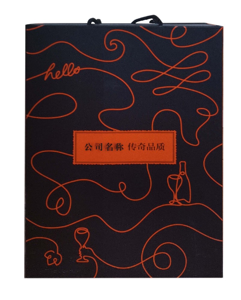 高檔(dàng)紅酒(jiǔ)手(shǒu)提抽拉(lā)包裝盒
