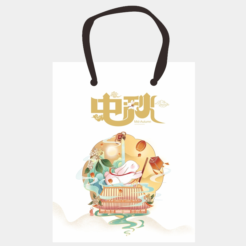 國(guó)潮風中(zhōng)秋月餅手(shǒu)提(tí)袋